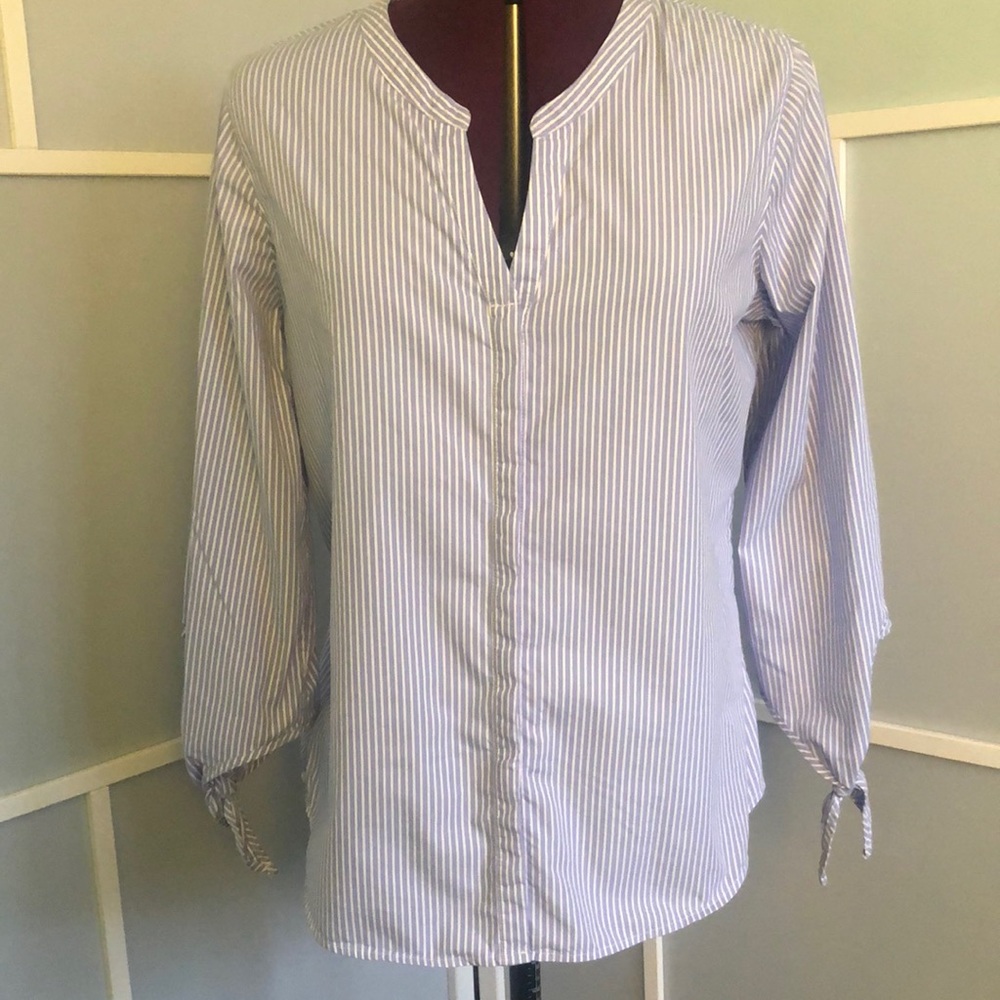 Denver Hayes pinstripe blouse